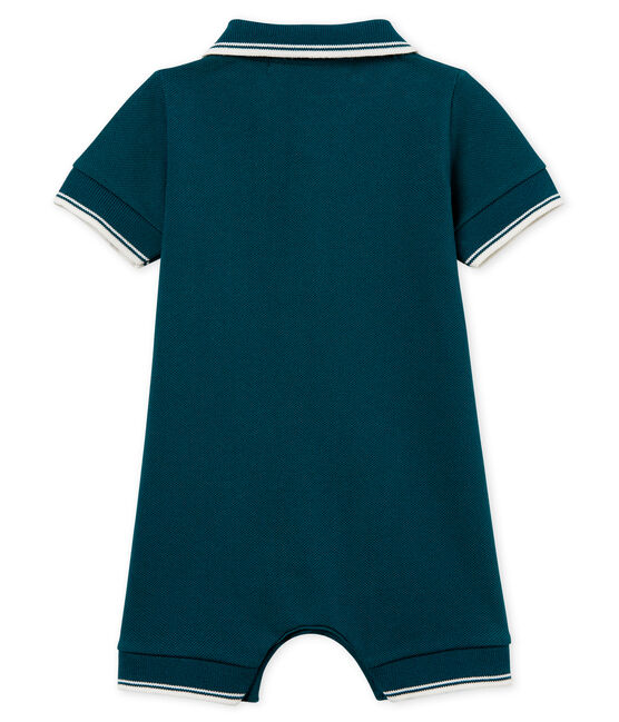 Mono corto polo para bebé niño verde PINEDE
