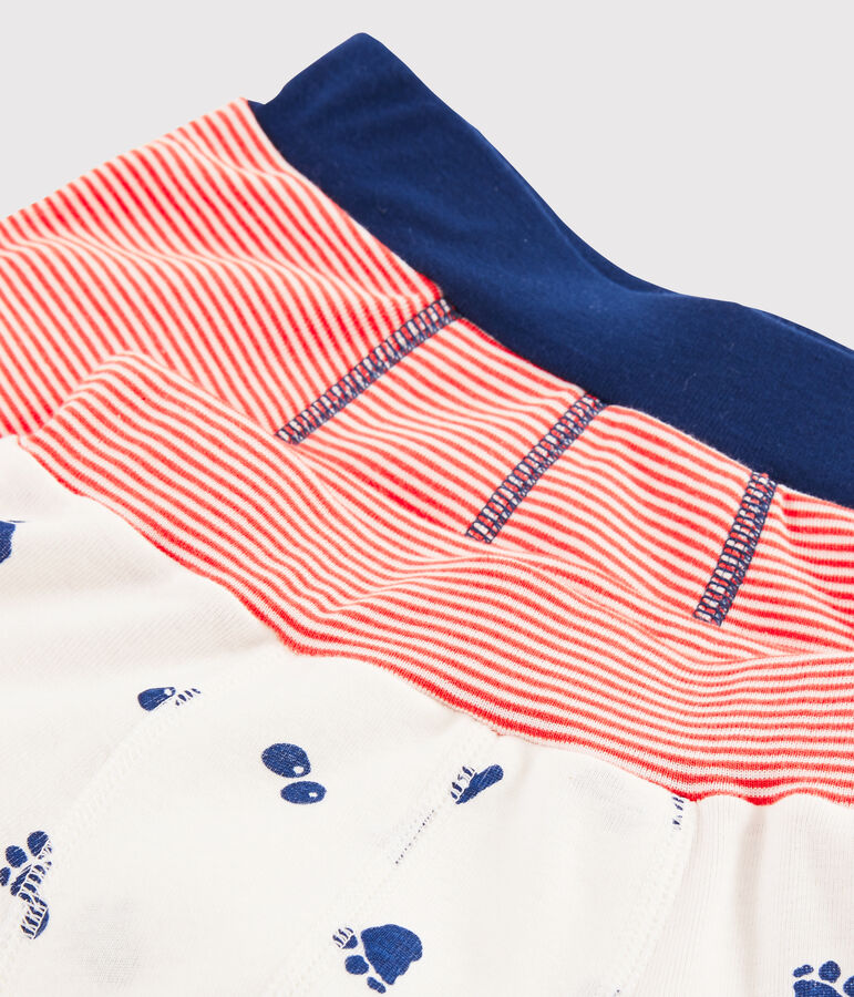 Lote de 2 b&oacute;xeres con estampado de pata de yeti para ni&ntilde;o peque&ntilde;o multicolor