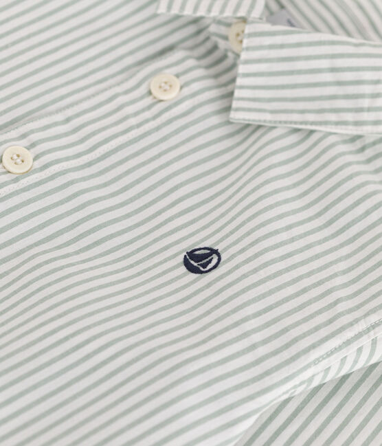 Camisa infantil de algodón de manga larga a rayas PAUL/ ECUME