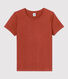 Camiseta RECTA con cuello redondo de algodón orgánico de mujer
