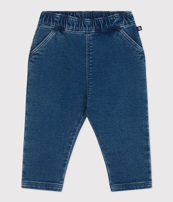 Vaquero de tejido denim para bebé azul BLEU DELAVE