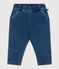 Vaquero de tejido denim para bebé azul BLEU DELAVE