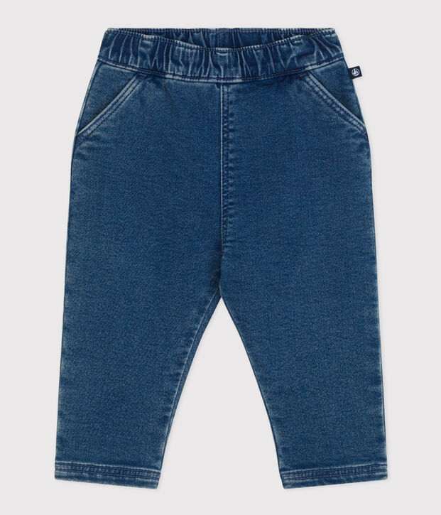 Vaquero de tejido denim para beb&eacute; azul