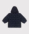 Plumífero estampado con capucha plegable para bebé azul SMOKING/blanco MARSHMALLOW