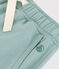 Shorts infantiles de algodón liso verde PAUL