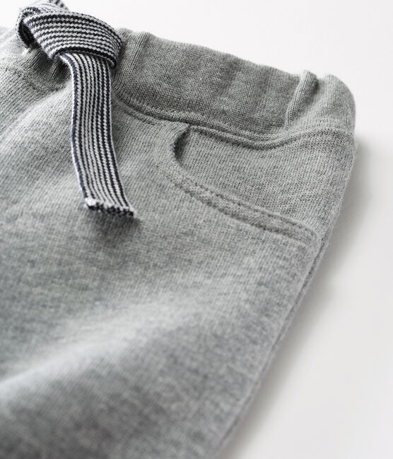 Pantalón de muletón cálido para bebé niño gris SUBWAY CHINE