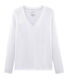 Camiseta manga larga de algodón Sea Island para mujer