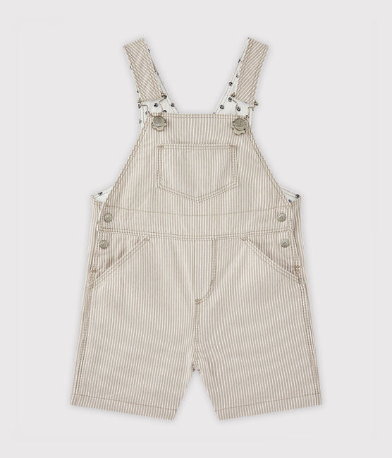Peto corto para bebé niño gris MINERAI/blanco LAIT
