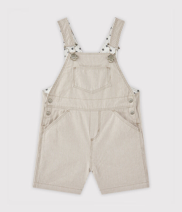 Peto corto para beb&eacute; ni&ntilde;o gris/blanco