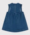 Vestido de tejido vaquero ecológico de bebé azul BLEU DELAVE