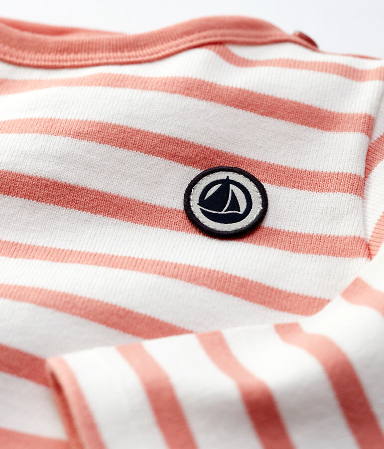 Marinera de jersey grueso de algod&oacute;n de beb&eacute; blanco MARSHMALLOW/ PAPAYE