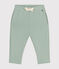 Pantalón de muletón de bebé verde HERBIER