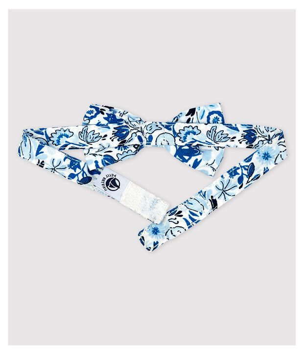 Pajarita estampada de beb&eacute; ni&ntilde;o blanco/multicolor