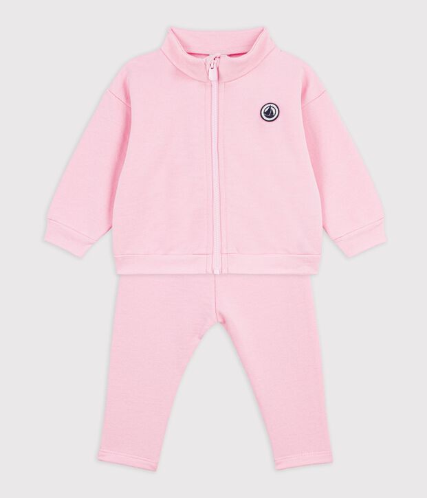 Conjunto de sudadera y pantal&oacute;n de algod&oacute;n liso para beb&eacute; MARQUISE