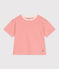Camiseta Boxy de algodón a rayas para mujer rojo AVALANCHE/ SPICY