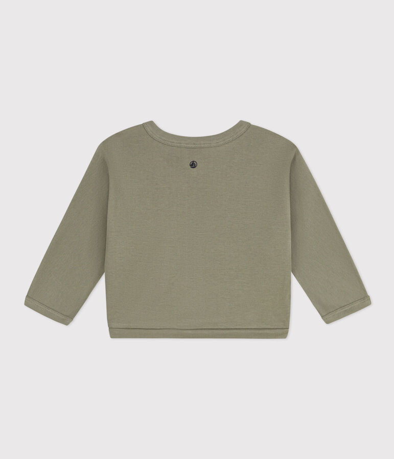 C&aacute;rdigan de algod&oacute;n para beb&eacute; verde