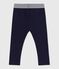 Jeggings lisos de algodón grueso para bebé azul SMOKING