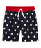 Shorts de playa infantiles para niño azul SMOKING/blanco MARSHMALLOW