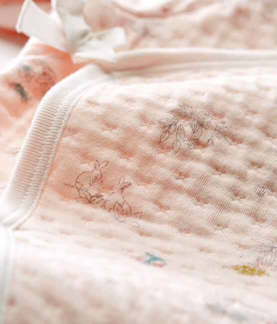 Pelele de tejido túbico para bebé niña rosa FLEUR+FONTAINE/azul MULTICO