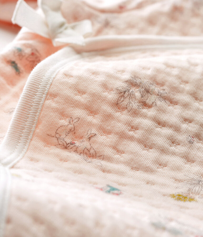 Pelele de tejido t&uacute;bico para beb&eacute; ni&ntilde;a rosa/azul/multicolor