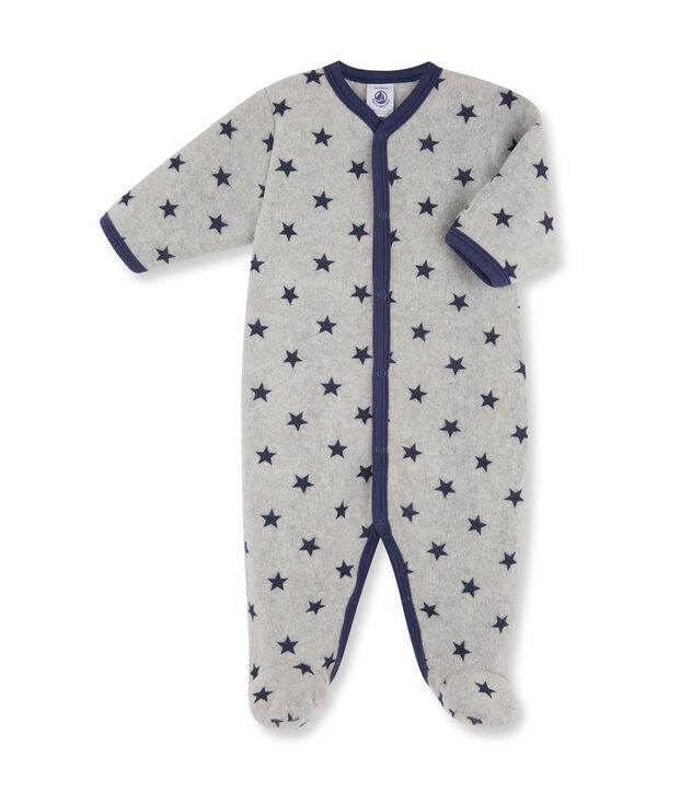 Pijama manta para beb&eacute; ni&ntilde;o gris/azul