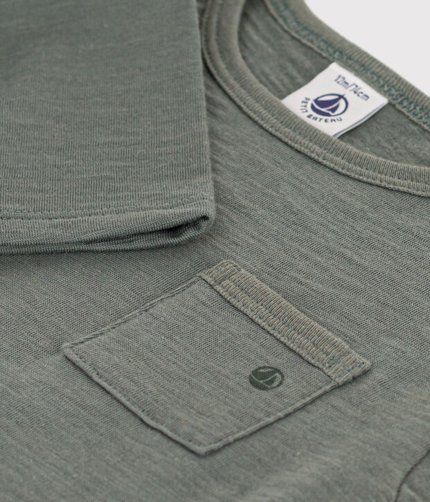 Camiseta de manga larga de punto flameado para beb&eacute; THUYA