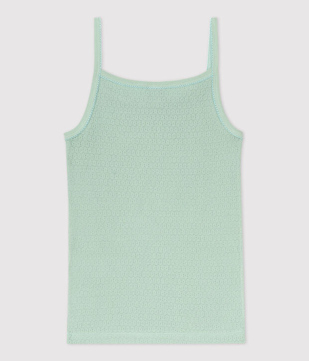 Camiseta de tirantes L'ICONIQUE de algod&oacute;n de mujer verde