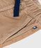 Pantalón infantil recto y liso de pana beige ROCHE CLAIR