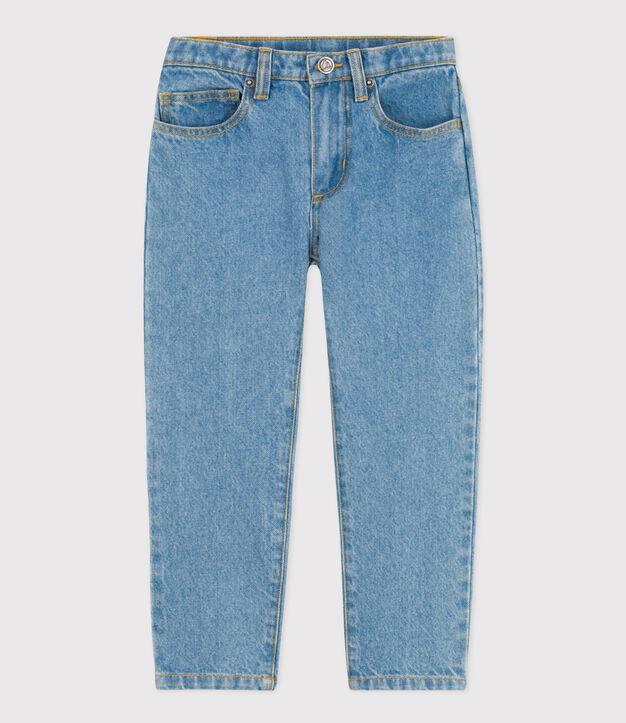 Pantal&oacute;n recto de tejido denim para ni&ntilde;o azul