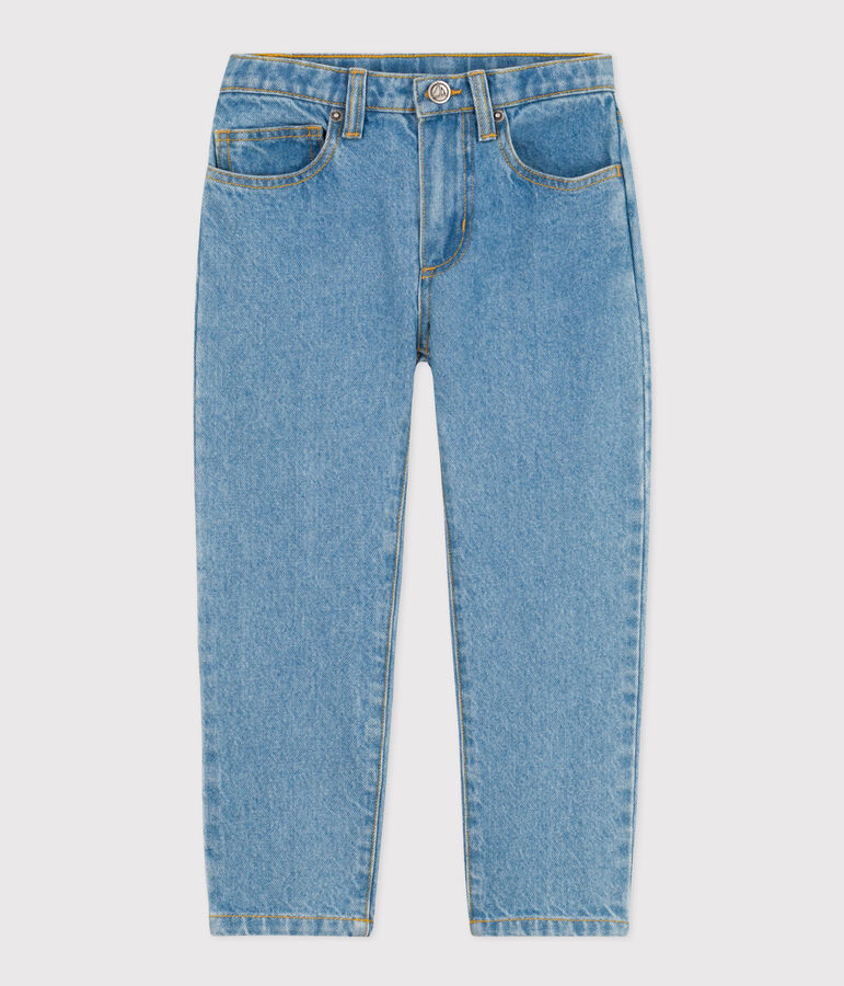 Pantal&oacute;n recto de tejido denim para ni&ntilde;o azul
