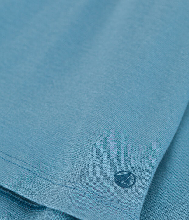 Blusa de algod&oacute;n para ni&ntilde;a azul