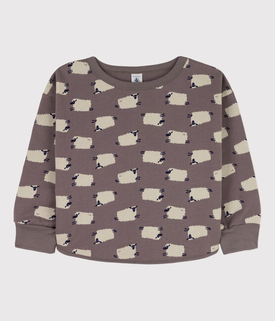 Sudadera estampada de muletón de niña / niño BONGRIS/ MULTICO