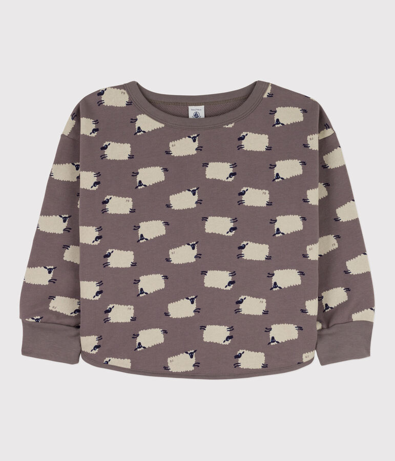 Sudadera estampada de mulet&oacute;n de ni&ntilde;a / ni&ntilde;o BONGRIS/ MULTICO