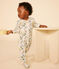Pijama de algodón con estampado de flores para bebé blanco AVALANCHE/ MULTICO