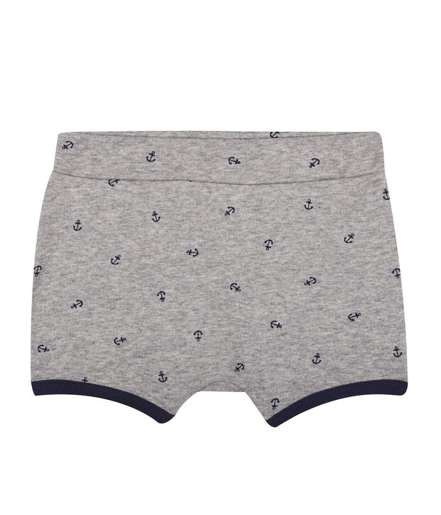 Pantalones cortos estampados para beb&eacute; ni&ntilde;o gris/azul