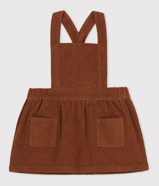 Vestido sin mangas de pana para bebé marron CINA