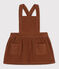Vestido sin mangas de pana para bebé marron CINA