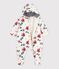 Buzo de poli&eacute;ster con estampado de flores para beb&eacute; crudo/multicolor