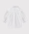 Camisa de manga larga de tejido oxford de bebé niño. blanco ECUME
