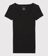 Camiseta de canalé ligero de mujer