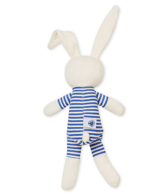 Dudú conejito sonajero para bebé unisex azul SMOKING/blanco MARSHMALLOW