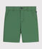 Pantalón corto de sarga para niño verde PALMERAIE