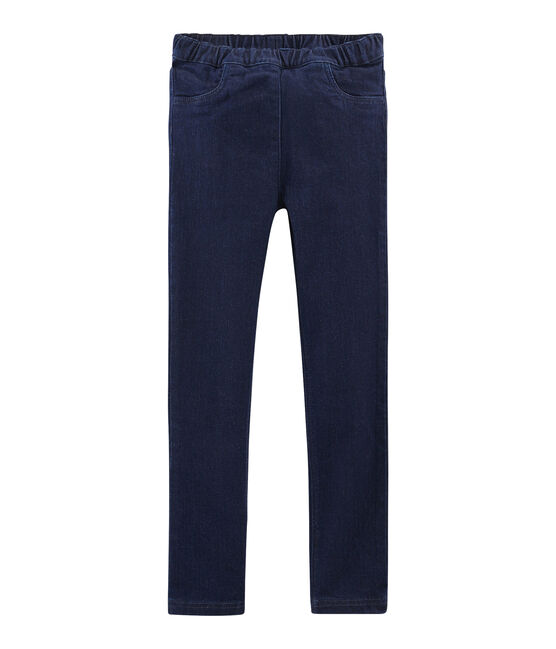 Vaqueros slim elásticos para niña azul DENIM BLEU FONCE