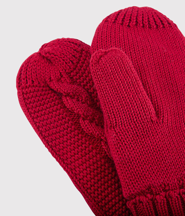 Manoplas de ni&ntilde;a/ni&ntilde;o rojo
