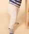Pantalón de tejido túbico acolchado de bebé beige MONTELIMAR CHINE