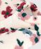 Abrigo enguatado de borreguito con estampado de flores para beb&eacute; crudo/multicolor