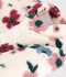 Abrigo enguatado de borreguito con estampado de flores para beb&eacute; crudo/multicolor