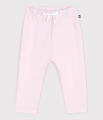 Pantal&oacute;n de jogging liso de algod&oacute;n para beb&eacute;