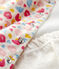 Conjunto de 3 prendas con estampado de flores de bebé niña de lana y algodón orgánico beige MONTELIMAR/blanco MULTICO