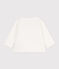 Jersey de túbico acolchado de algodón para bebé blanco MARSHMALLOW